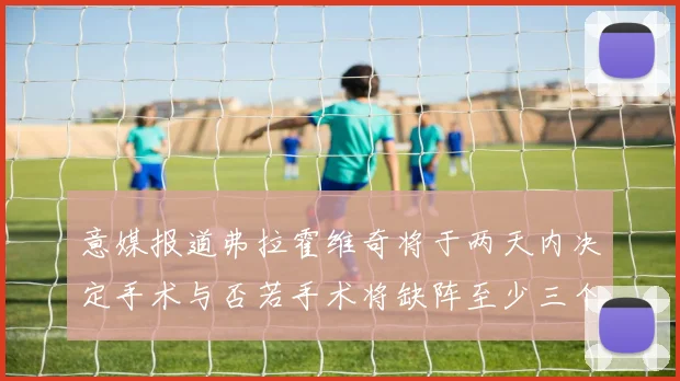 意媒报道弗拉霍维奇将于两天内决定手术与否若手术将缺阵至少三个月